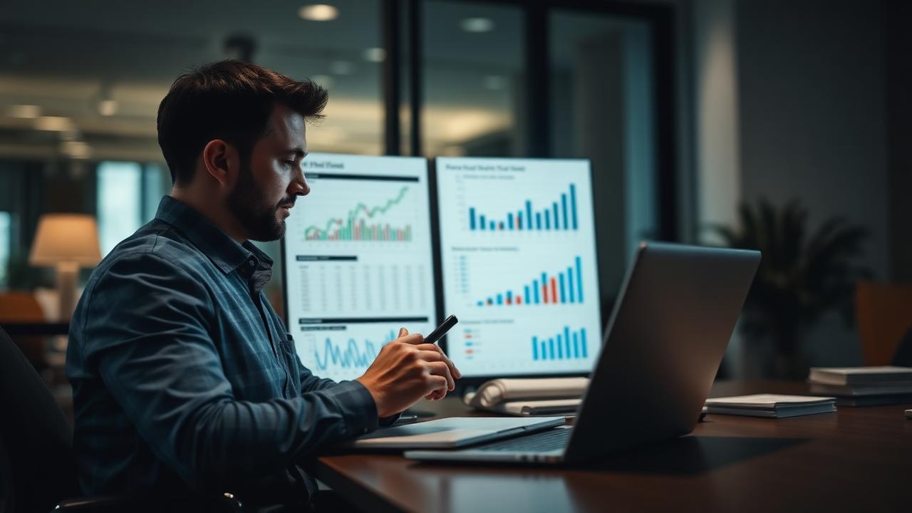 analyste étudiant des tableaux de bord lors d'une formation audit éthique