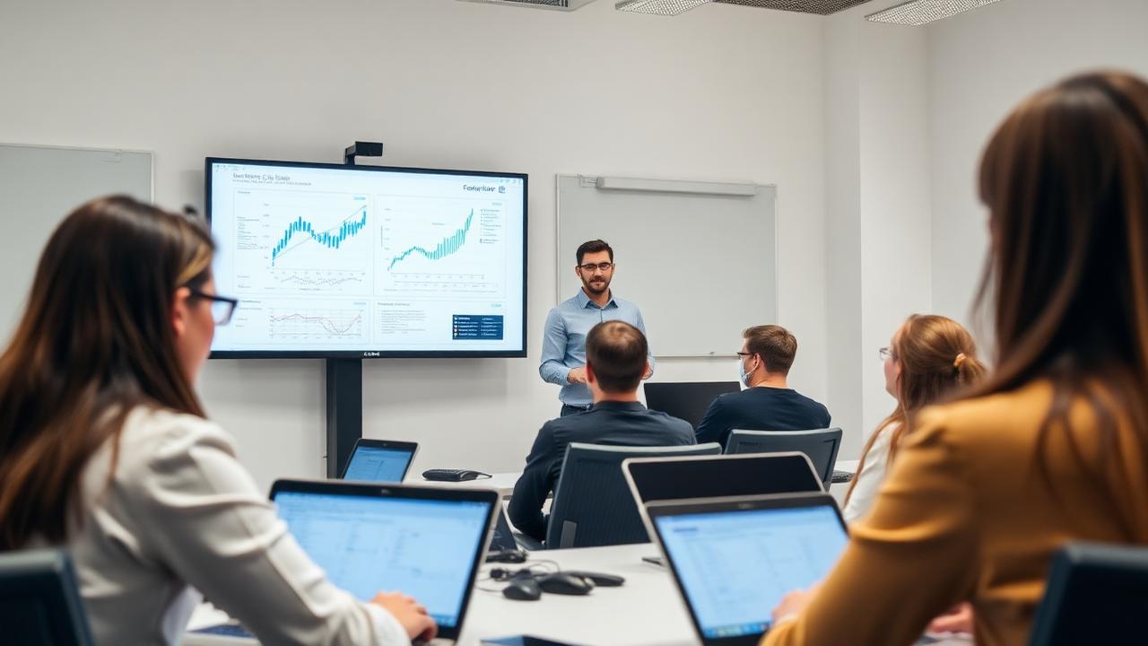 salle de formation informatique avec tableaux de bord projetés, formation automatisation de l'exploit cloud